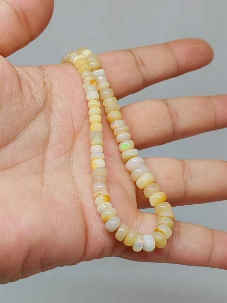 Etiyopya Opal Taşı Yansımalı Renkler Dizi 60 Karat (51264) - Resim 5