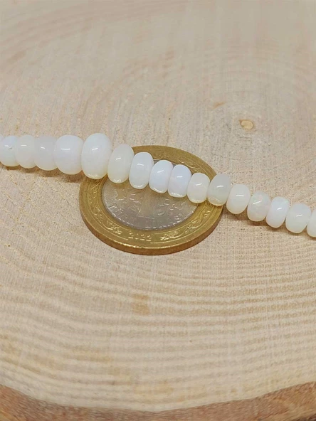 Avustralya Opal Taşı Kolye Yansımalı Renkler 47 Karat Çelik Kapama (51266) - 3