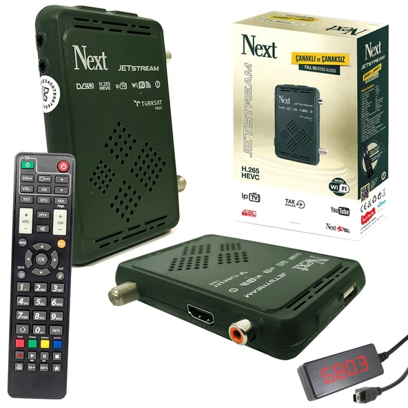 UYDU ALICI MİNİ FULL HD IPTV DAHİLİ WIFI YOUTUBE NEXT JETSTREAM (IKS 1 YIL ÜCRETSİZ FREE IPTV) ürün görseli
