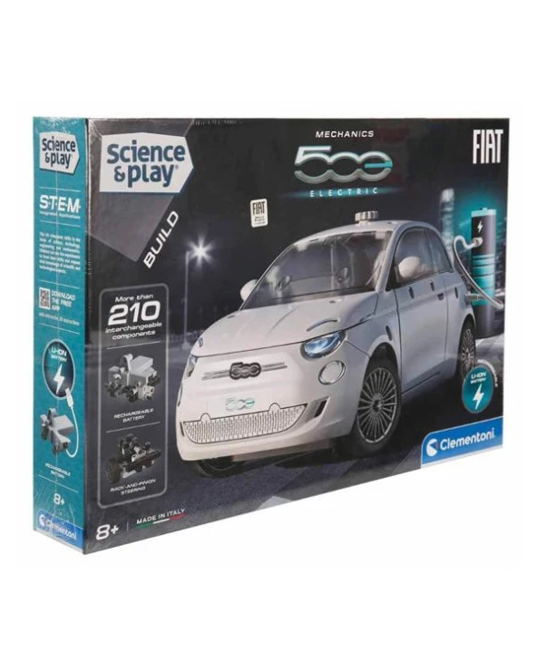 Clementoni Mekanik Laboratuvarı Fiat 500E Elektirikli Araba 75085
