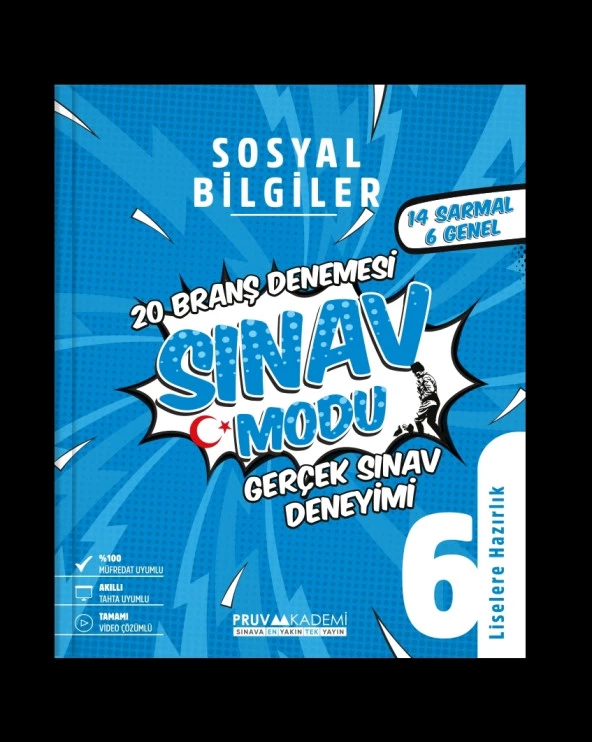 PRUVA AKADEMİ YAYINLARI 6. Sınıf Sosyal Bilgiler Branş Denemesi