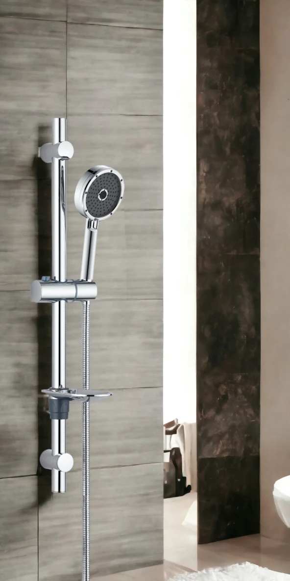 ECA İcon Banyo Bataryası + T-MAY Kağan Oval Borulu Hareketli Sürgülü Duş Seti Üst Takımı - 7