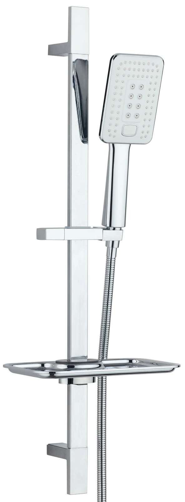 ECA Natura Banyo Bataryası  + T-MAY Çınar Kare Borulu Hareketli Sürgülü Duş Seti Üst Takımı - 3