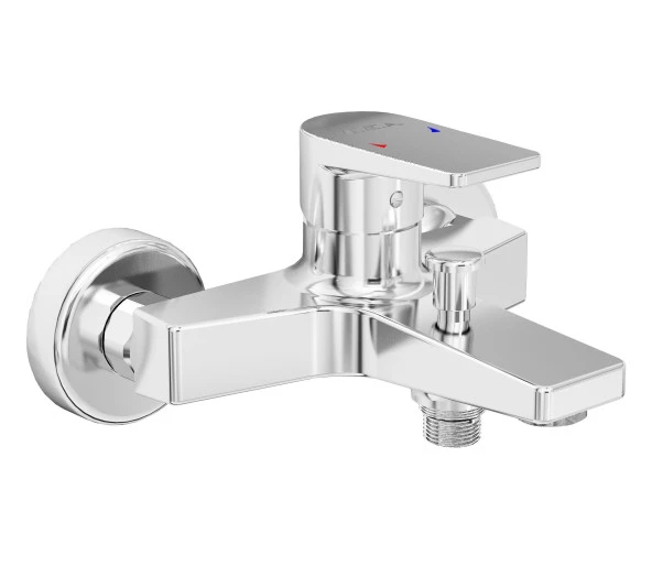 ECA Dalia Banyo Bataryası + T-MAY Gediz Kare Borulu Hareketli Sürgülü Duş Seti Üst Takımı - Resim 2