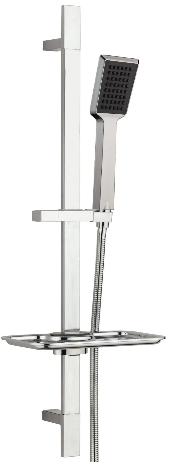 ECA Royal Banyo Bataryası + T-MAY Arya Kare Borulu Hareketli Sürgülü Duş Seti Üst Takımı - 3