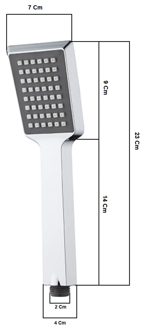 ECA Royal Banyo Bataryası + T-MAY Arya Kare Borulu Hareketli Sürgülü Duş Seti Üst Takımı - 5