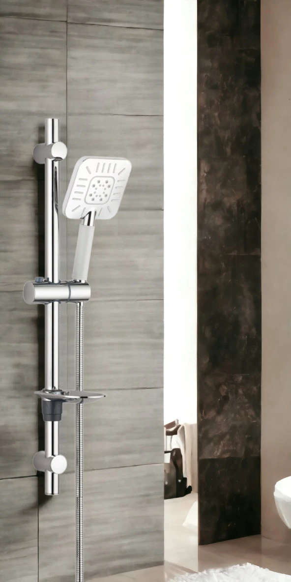 ECA Niobe Banyo Bataryası + T-MAY Çamlıca Oval Borulu Hareketli Sürgülü Duş Seti Üst Takımı - 4