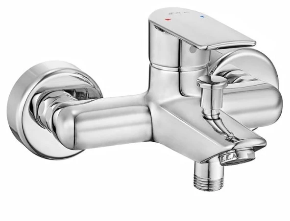 ECA Lia Banyo Bataryası + T-MAY Belen Oval Borulu Hareketli Sürgülü Duş Seti Üst Takımı - 2