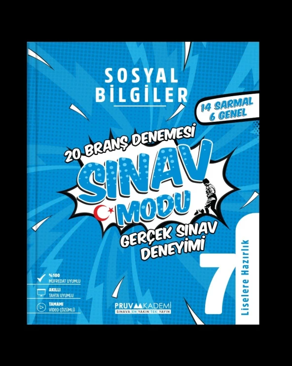 PRUVA AKADEMİ YAYINLARI 7. Sınıf Sosyal Bilgiler Branş Denemesi