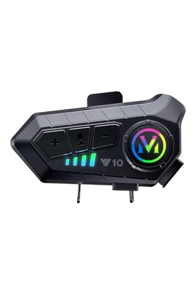 Kask Kulaklık Intercom Rgb Işıklı Motosiklet Y10 Otomotik Cevaplama