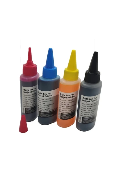 Canon Pixma Muadil Mürekkep 4x100ml Tüm Renkler ürün görseli