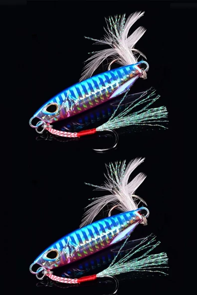 Jig yem 2 Adet Lures Yapay Yem Suni Yem Lrf Yem Lüfer Ailesi Jig Yem 20 gr
