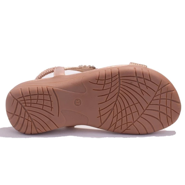 Dagoster DZA07-74172497CN Bej Günlük Ortopedik Kadın sandalet - 4