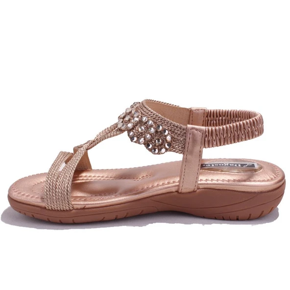 Dagoster DZA07-74172497CN Bej Günlük Ortopedik Kadın sandalet - 3