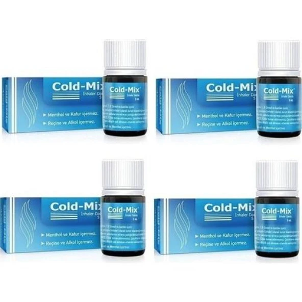 Cold-Mix Inhaler Burun Açıcı Damla 5 Ml 4'Lü PAKET (SKT:11/2024)