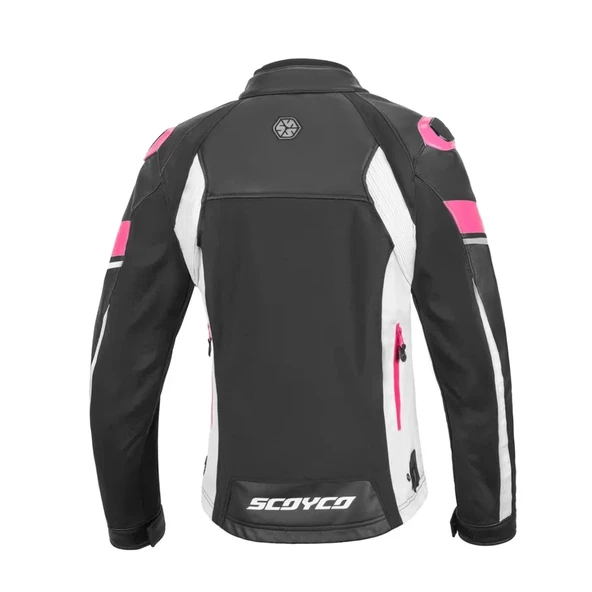 SCOYCO JK152W KADIN 4 MEVSİM MONT DERİ SİYAH-PEMBE - 3