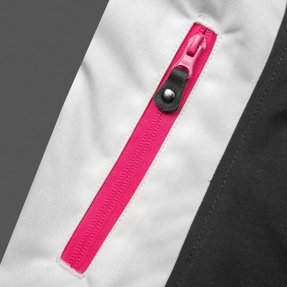 SCOYCO JK152W KADIN 4 MEVSİM MONT DERİ SİYAH-PEMBE - 5