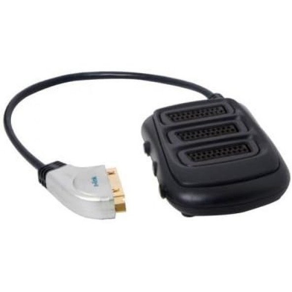S-Link Slx-Sc35 Scart To 3 Scart Çoklayıcı Metal Kasa Altın Uçlu Kablo - 3