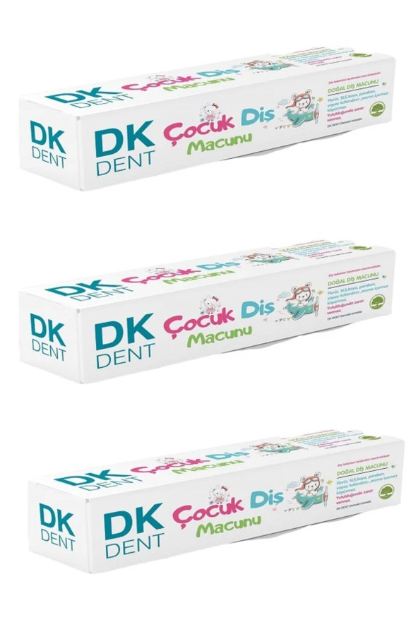 DK DENT COCUK DIS MACUNU DOGAL ALOE VERA VE KARANFIL OZLU-50 ML X 3 ADET