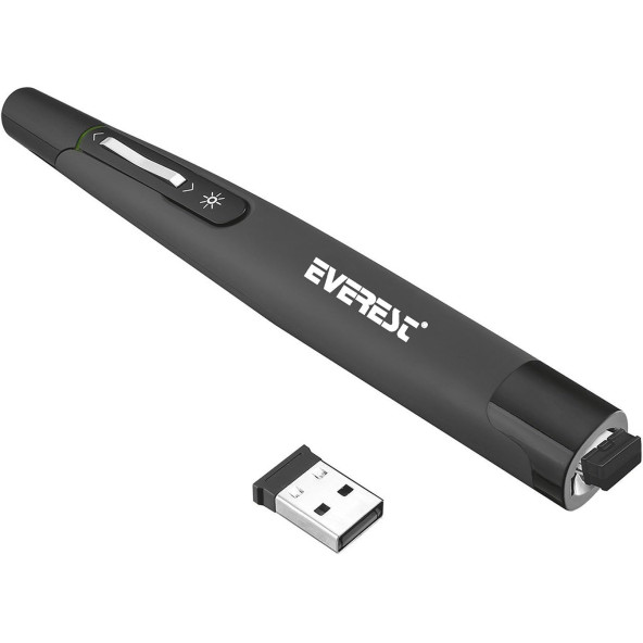 Everest Psn-12, Kablosuz Profesyonel Sunum Cihazı, Optik, Siyah - 3