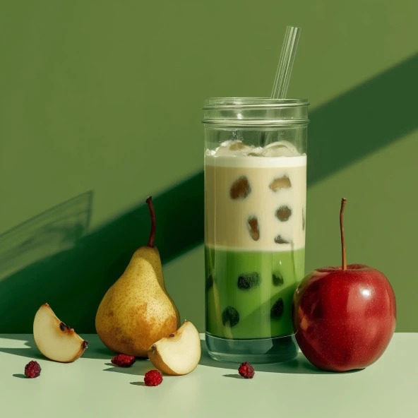 Mim and More Pear & Apple Matcha, Armut ve Elma Aromalı Matcha 25 Gr - Resim 4