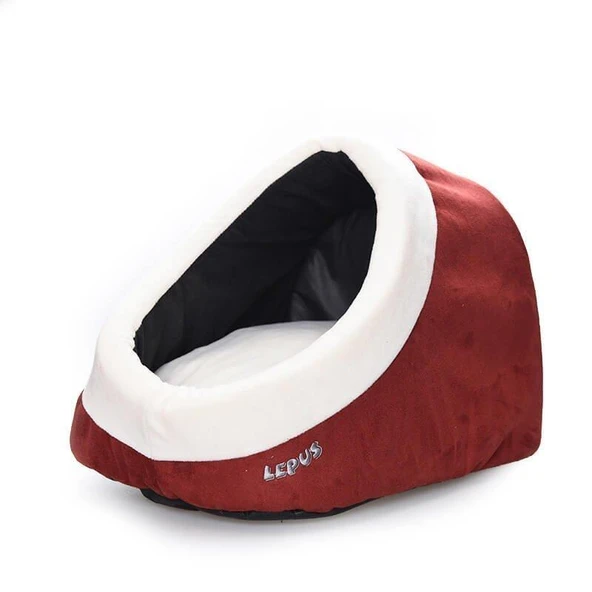 Lepus Alaska Kedi Köpek Yatak Bordo Gül 40x50x30cm. ürün görseli 1
