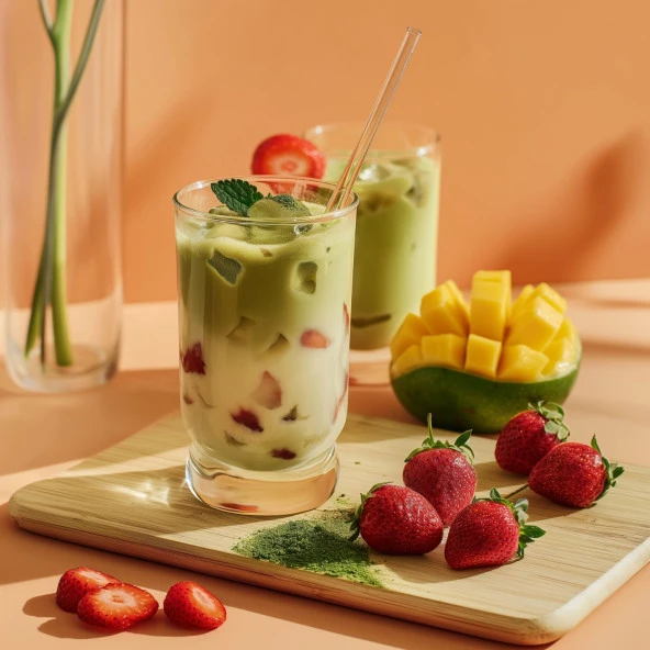 Mim and More Mango & Strawberry, Mango ve Çilek Aromalı Matcha 25 Gr - 4