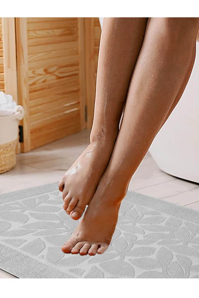 Mira Home Büyük Banyo Ayak Havlusu % 100 Pamuk Desenli 50x100 Cm Soft - 5