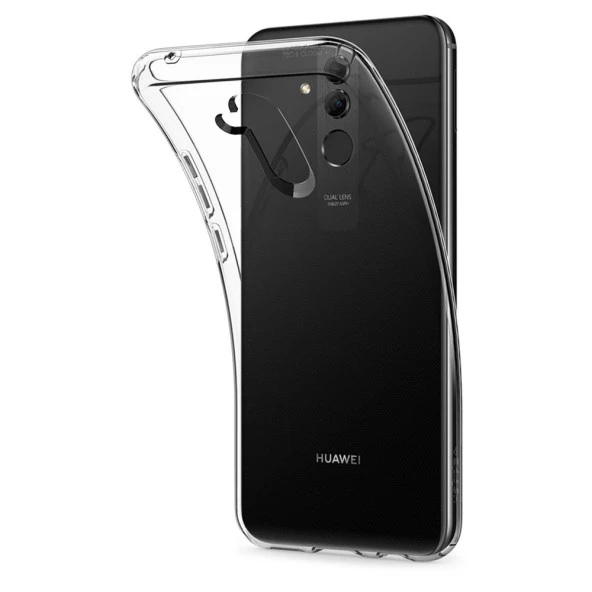 Huawei Mate 20 Lite Kılıf Şeffaf Silikon Kamera Koruma