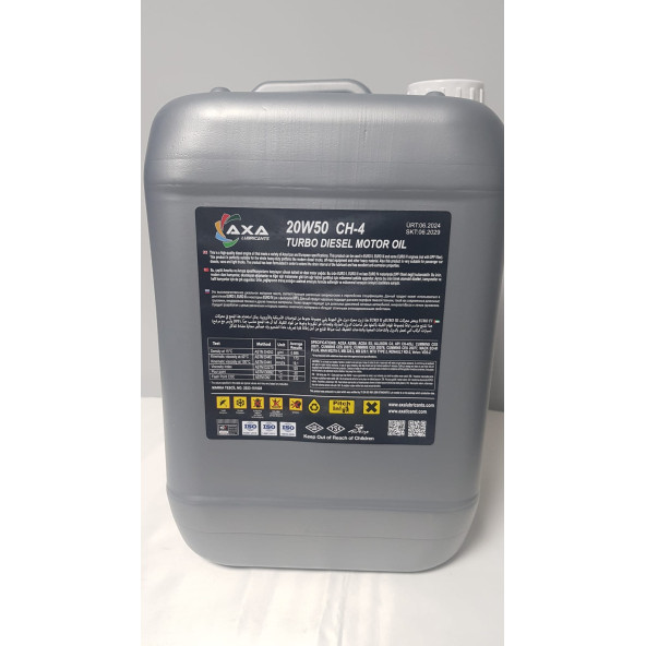 AXA LUBRİCANTS 20W50 10 LT Motor Yağı (ÜRETİM YILI:2024) - 2