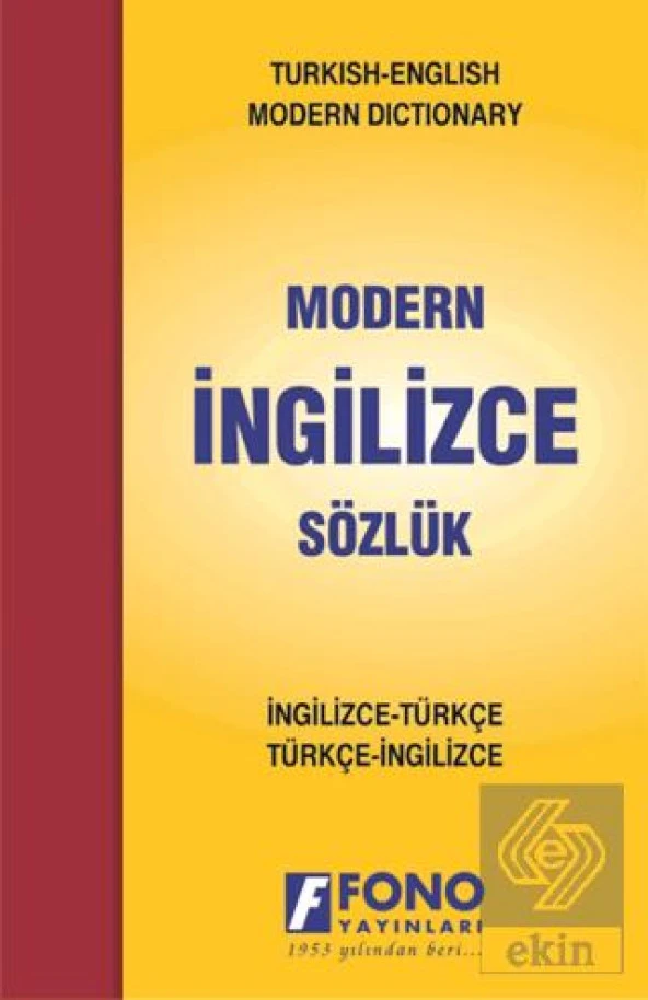 İngilizce Modern Sözlük (İngilizce / Türkçe - Türk