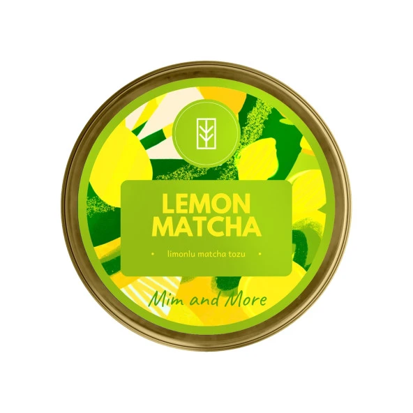 Mim and More Lemon Matcha Limon Aromalı Matcha 25 Gr