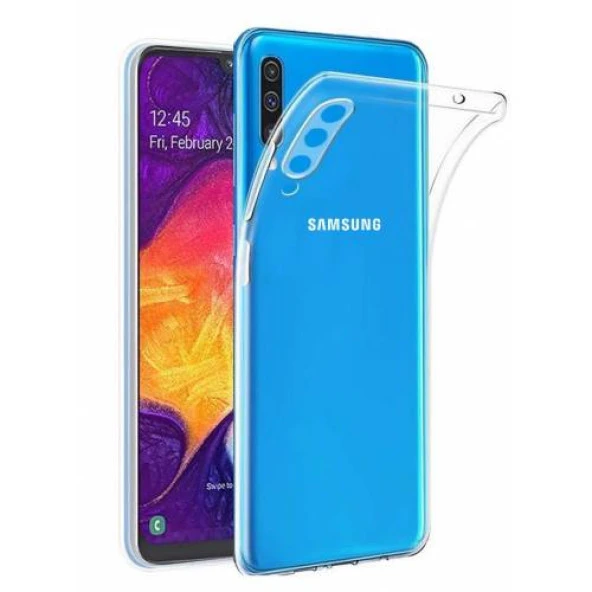 Samsung A30S Kılıf Şeffaf Silikon Kamera Korumalı 3D Tıpalı