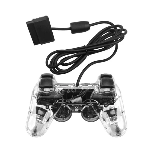 Cosmostech PS2 Controller Oyun Kolu , Titreşimli Gamepad Joystick - Resim 4
