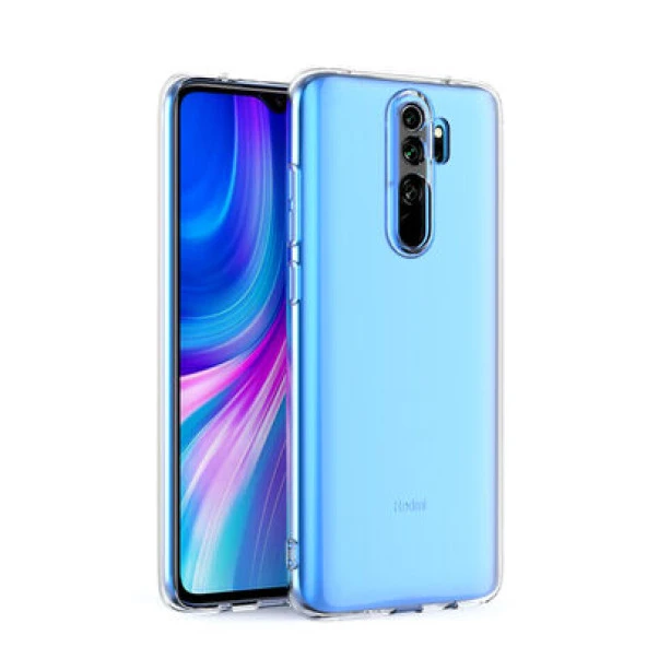 Xiamio Redmi Note 8 Pro Kılıf Şeffaf Kamera Korumalı 3D Tıpalı - 4