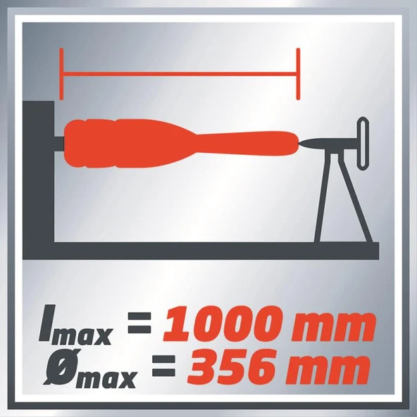 Einhell TC WW 1000/1 Ahşap Torna Makinesi 350 Watt - 8