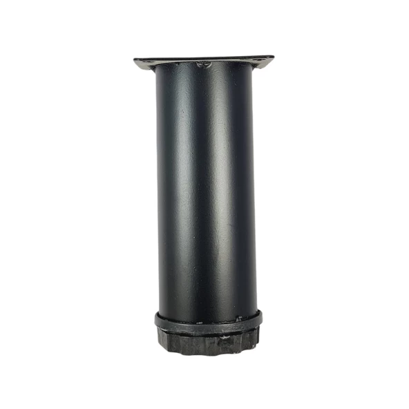 40 LIK 20 CM SİYAH METAL YUVARLAK AYAK ( 4 ADET ) - 3