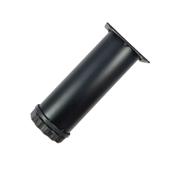 40 LIK 20 CM SİYAH METAL YUVARLAK AYAK ( 4 ADET )