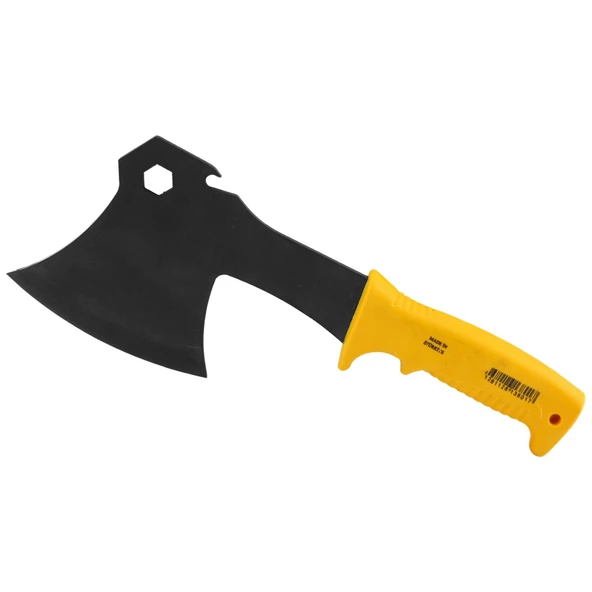 Saplı Kamp Piknik Baltası Mini Çok Amaçlı Fonksiyonlu Keskin Balta 26 cm 600 GR Gazoz Açacağı - 2