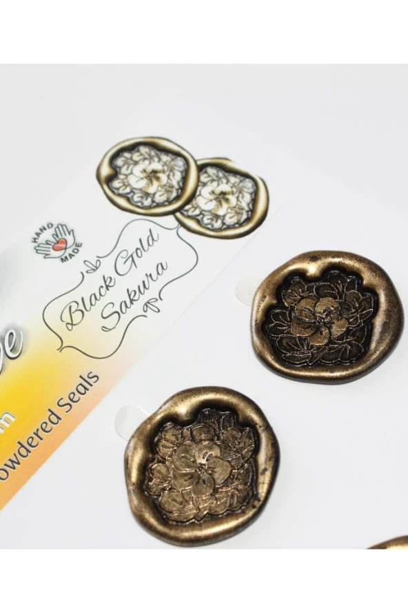 Mühürcüm Sakura 12 Adet 3D Hazır Kendinden Yapışkanlı Sticker Mühür RM2114 - 3