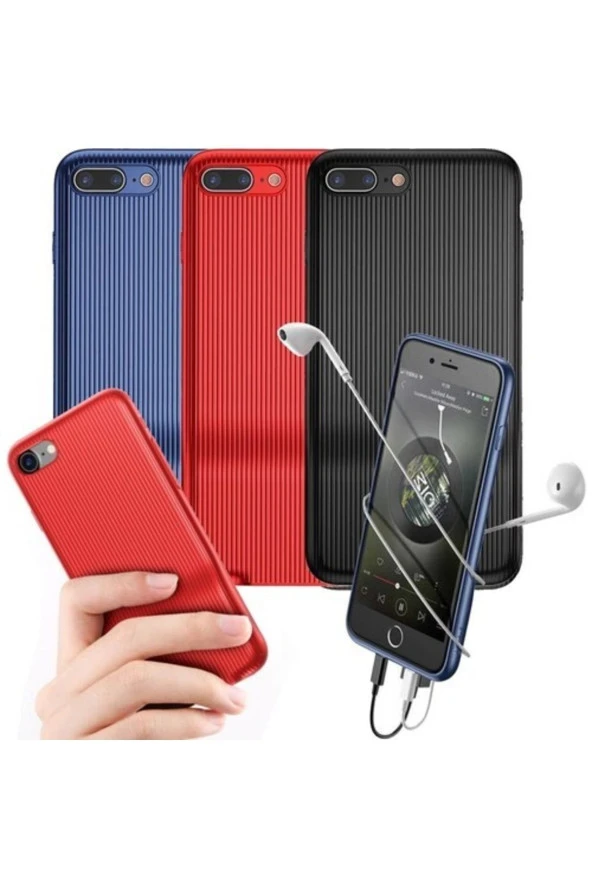 Baseus Audıo Iphone 8plus Red - 2