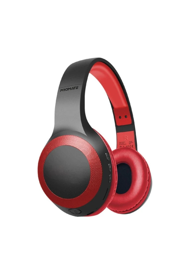 Bluetooth Kulaklık Kulaküstü Kulaktan Kontrollü Hd 5 Saat Çalışma Led Ekran Laboca Kırmızı
