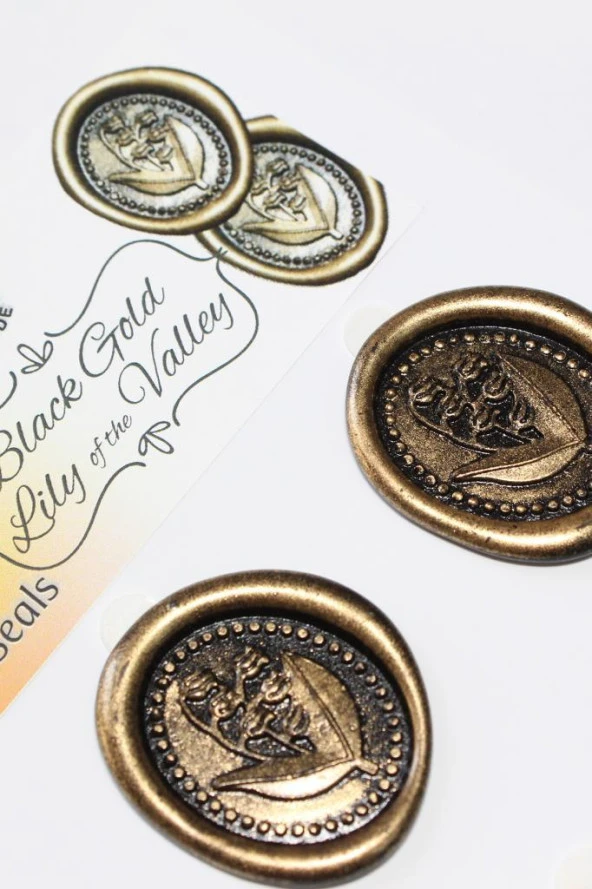Mühürcüm  Vadi Zambağı 12 Adet 3D Hazır Kendinden Yapışkanlı Sticker Mühür RM2115 - 6
