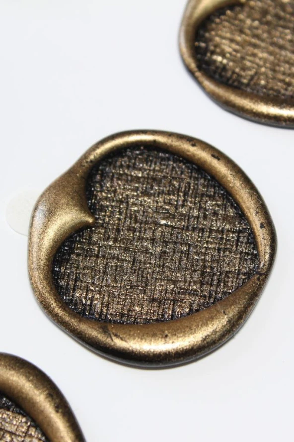 Mühürcüm Kalp 2 12 Adet 3D Hazır Kendinden Yapışkanlı Sticker Mühür RM2116 - 2