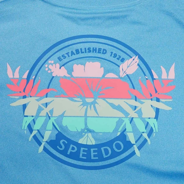 Speedo 8-00395716242 Ss Graphic Swim Shirt Am Erkek Güneş Koruyucu Tişört - 4