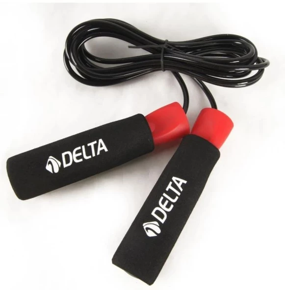 Delta Sünger Tutamaçlı Kırmızı-Siyah Atlama İpi ASK 217 - 3
