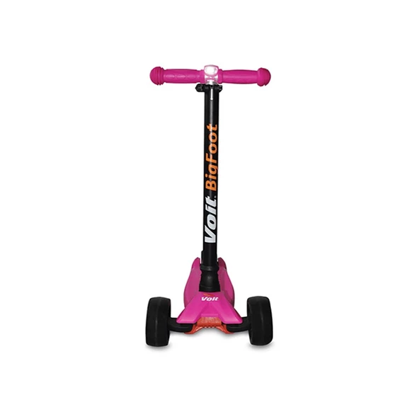 Voit 218c Işıklı Geniş 3 Teker Scooter-Fuşya - 3