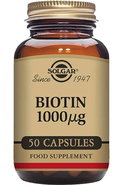 SOLGAR BIOTIN 1000 MCG 50 KAPSÜL