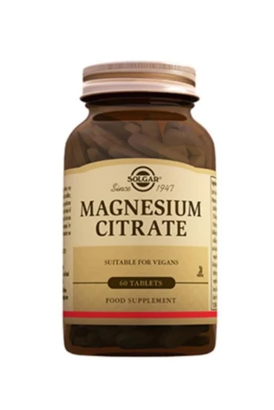 SOLGAR MAGNESIUM CITRATE 200 MG 60 TABLET