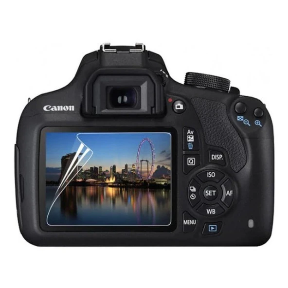 Cda Store Canon EOS 550D Uyumlu 3 Adet Fotograf Makinesi Için Lcd Ekran Koruyucu Nano Jelatin - Resim 5